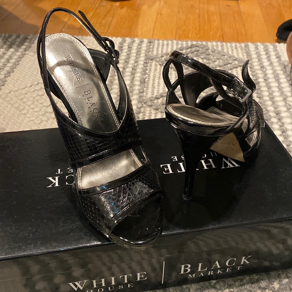 Gently used.  White House, Black Market.  Black heels.